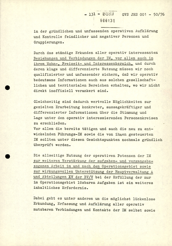 Dissertation "Zur Rolle und dem aktuell-politischen Inhalt eines aufgabenbezogenen Feindbildes in der Zusammenarbeit mit IM"