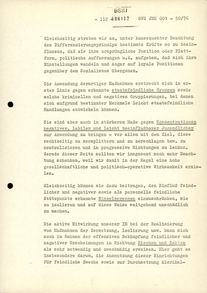 Dissertation "Zur Rolle und dem aktuell-politischen Inhalt eines aufgabenbezogenen Feindbildes in der Zusammenarbeit mit IM"