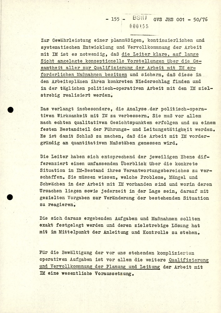 Dissertation "Zur Rolle und dem aktuell-politischen Inhalt eines aufgabenbezogenen Feindbildes in der Zusammenarbeit mit IM"
