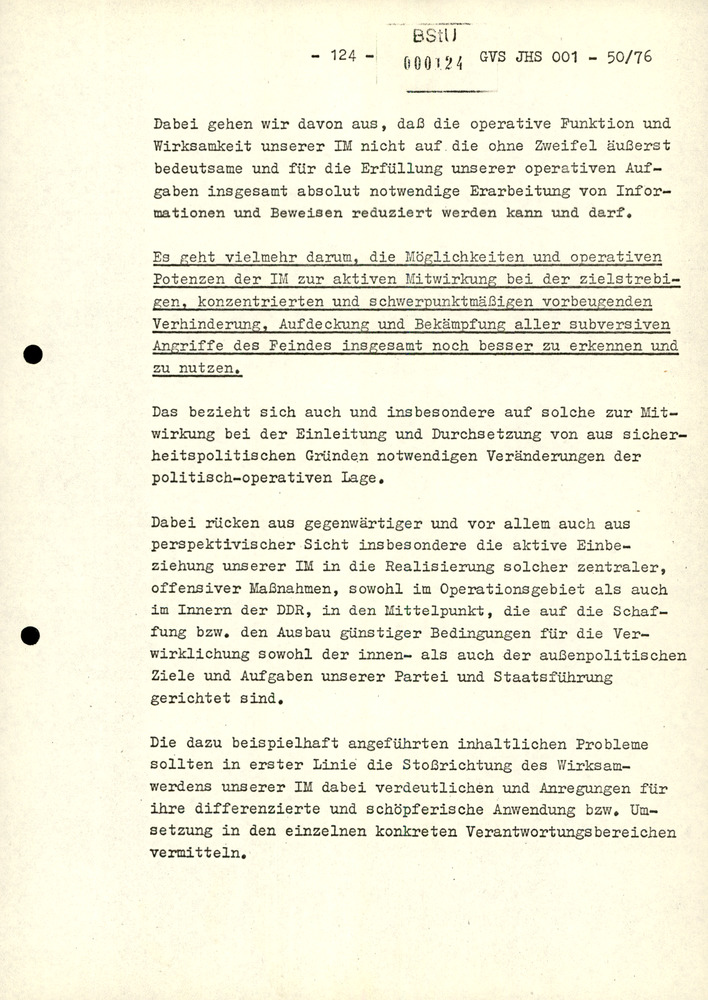 Dissertation "Zur Rolle und dem aktuell-politischen Inhalt eines aufgabenbezogenen Feindbildes in der Zusammenarbeit mit IM"