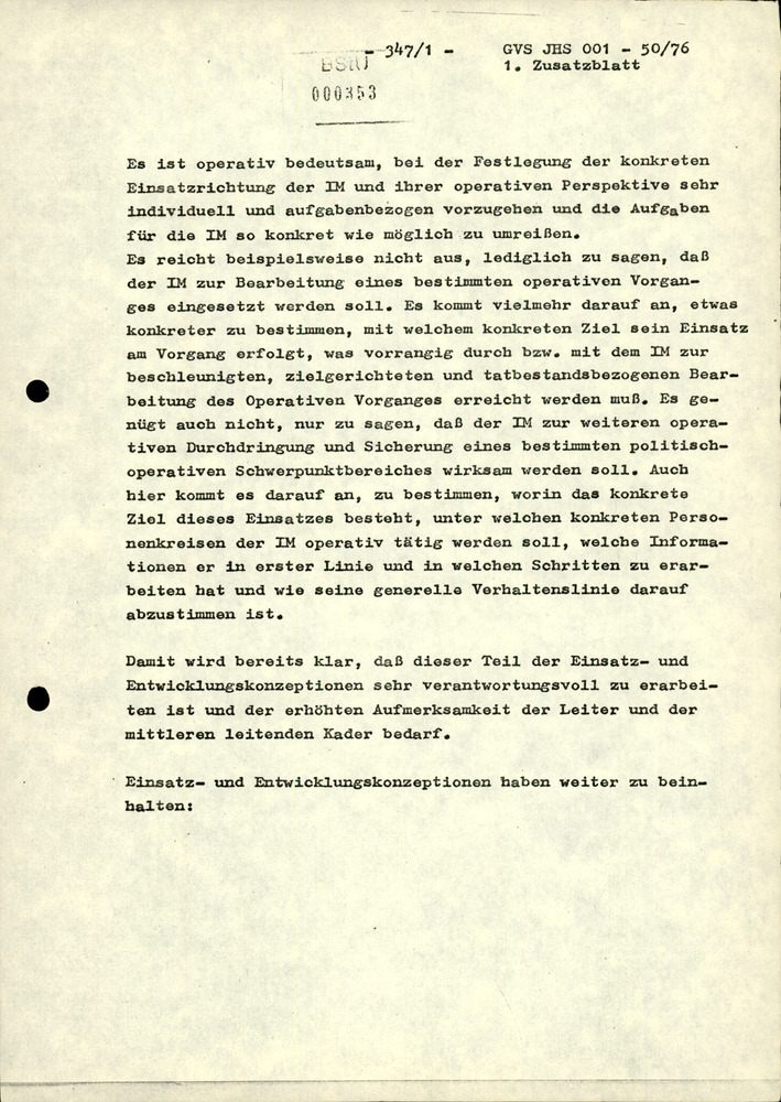 Dissertation "Zur Rolle und dem aktuell-politischen Inhalt eines aufgabenbezogenen Feindbildes in der Zusammenarbeit mit IM"