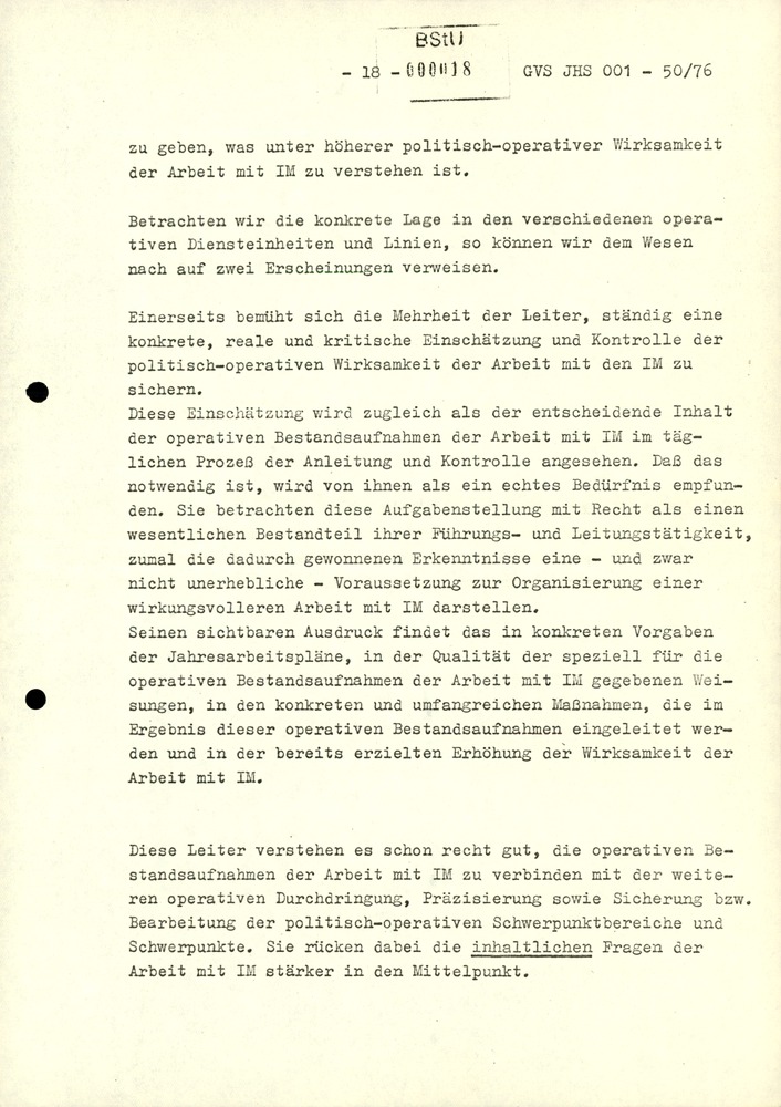 Dissertation "Zur Rolle und dem aktuell-politischen Inhalt eines aufgabenbezogenen Feindbildes in der Zusammenarbeit mit IM"