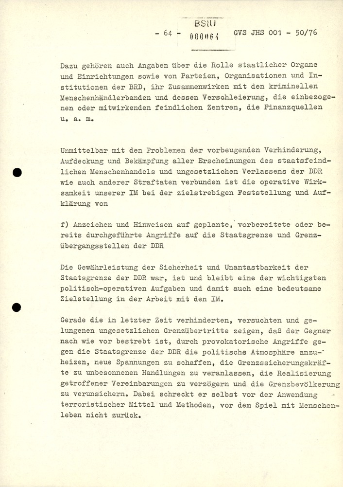 Dissertation "Zur Rolle und dem aktuell-politischen Inhalt eines aufgabenbezogenen Feindbildes in der Zusammenarbeit mit IM"