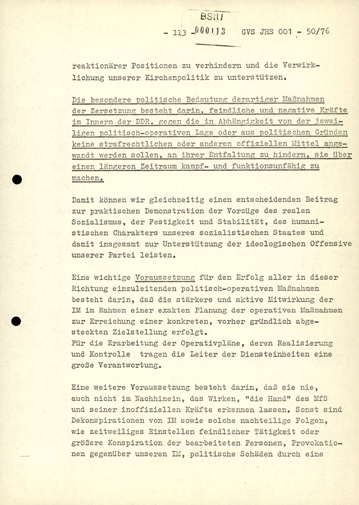 Dissertation "Zur Rolle und dem aktuell-politischen Inhalt eines aufgabenbezogenen Feindbildes in der Zusammenarbeit mit IM"