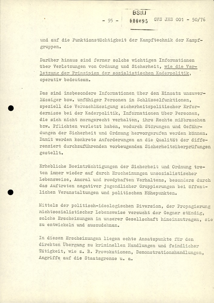 Dissertation "Zur Rolle und dem aktuell-politischen Inhalt eines aufgabenbezogenen Feindbildes in der Zusammenarbeit mit IM"