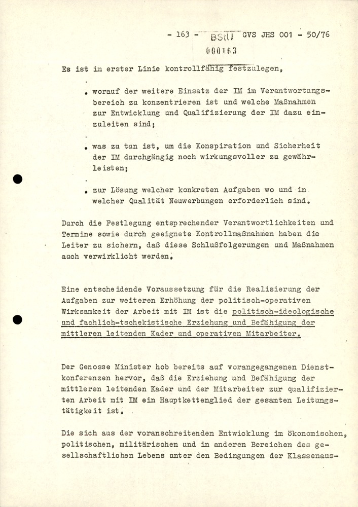 Dissertation "Zur Rolle und dem aktuell-politischen Inhalt eines aufgabenbezogenen Feindbildes in der Zusammenarbeit mit IM"