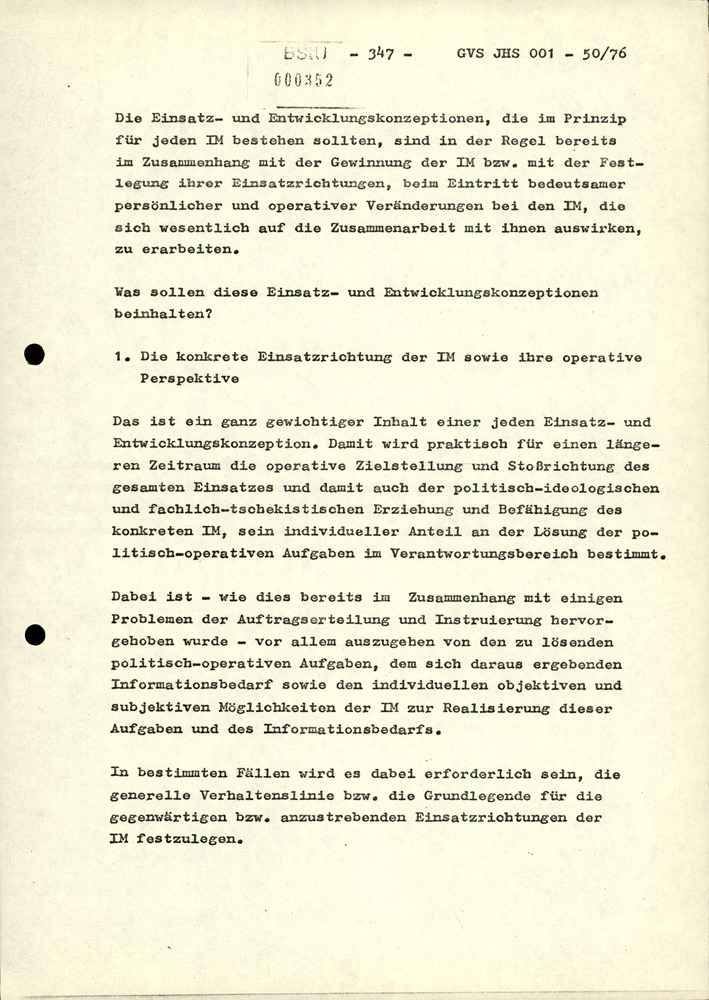 Dissertation "Zur Rolle und dem aktuell-politischen Inhalt eines aufgabenbezogenen Feindbildes in der Zusammenarbeit mit IM"