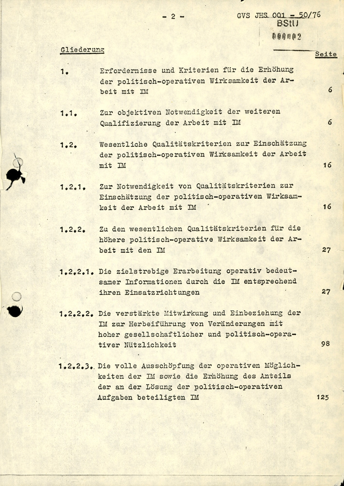 Dissertation "Zur Rolle und dem aktuell-politischen Inhalt eines aufgabenbezogenen Feindbildes in der Zusammenarbeit mit IM"