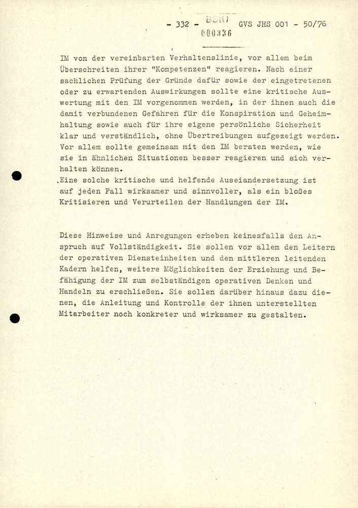 Dissertation "Zur Rolle und dem aktuell-politischen Inhalt eines aufgabenbezogenen Feindbildes in der Zusammenarbeit mit IM"