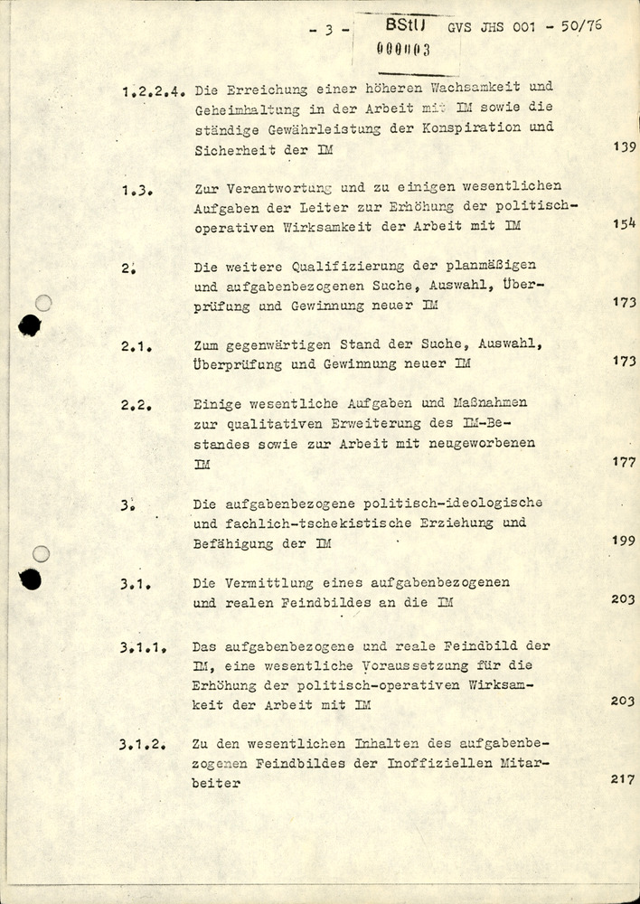 Dissertation "Zur Rolle und dem aktuell-politischen Inhalt eines aufgabenbezogenen Feindbildes in der Zusammenarbeit mit IM"