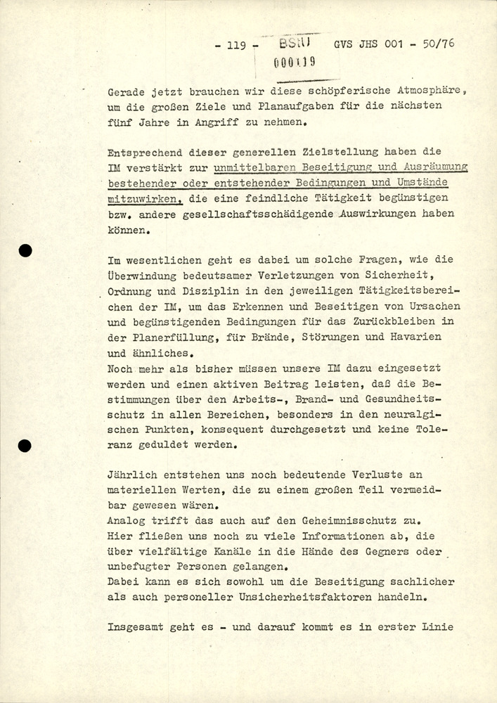 Dissertation "Zur Rolle und dem aktuell-politischen Inhalt eines aufgabenbezogenen Feindbildes in der Zusammenarbeit mit IM"