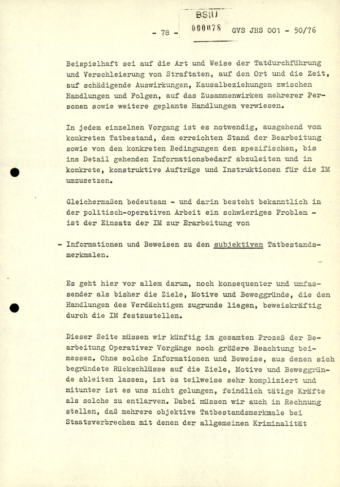 Dissertation "Zur Rolle und dem aktuell-politischen Inhalt eines aufgabenbezogenen Feindbildes in der Zusammenarbeit mit IM"