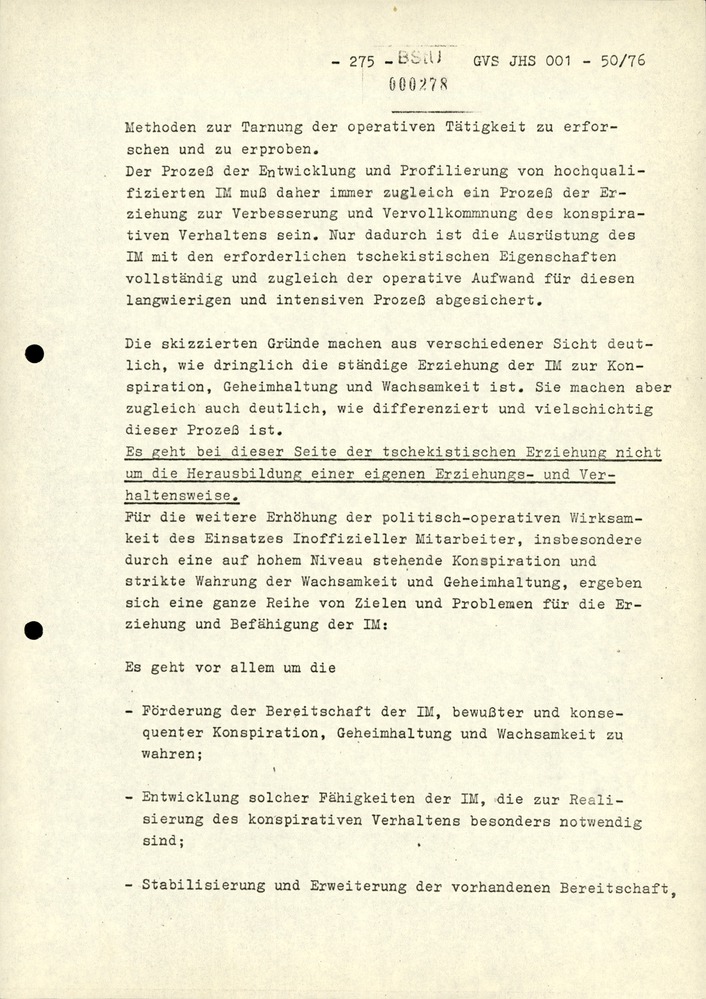 Dissertation "Zur Rolle und dem aktuell-politischen Inhalt eines aufgabenbezogenen Feindbildes in der Zusammenarbeit mit IM"