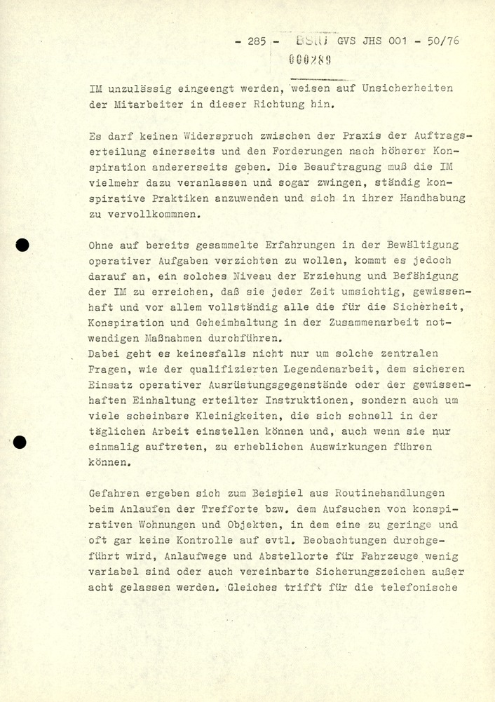Dissertation "Zur Rolle und dem aktuell-politischen Inhalt eines aufgabenbezogenen Feindbildes in der Zusammenarbeit mit IM"