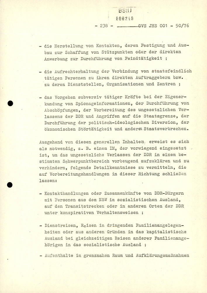 Dissertation "Zur Rolle und dem aktuell-politischen Inhalt eines aufgabenbezogenen Feindbildes in der Zusammenarbeit mit IM"