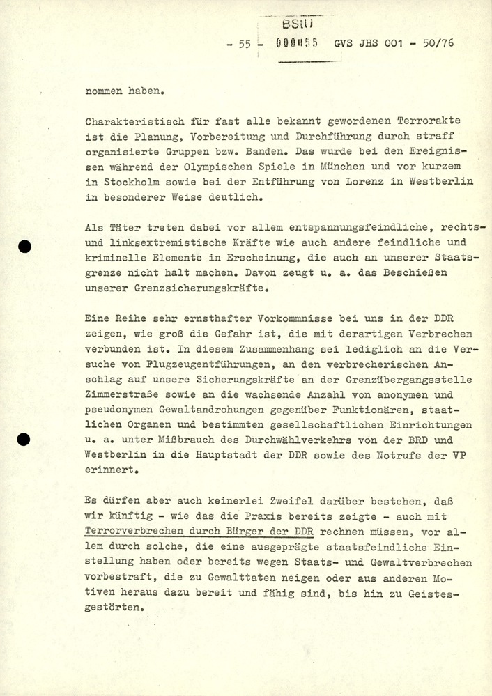 Dissertation "Zur Rolle und dem aktuell-politischen Inhalt eines aufgabenbezogenen Feindbildes in der Zusammenarbeit mit IM"