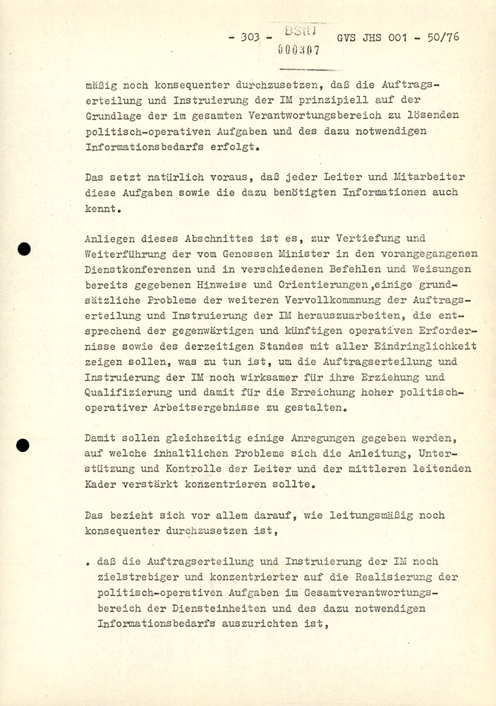 Dissertation "Zur Rolle und dem aktuell-politischen Inhalt eines aufgabenbezogenen Feindbildes in der Zusammenarbeit mit IM"