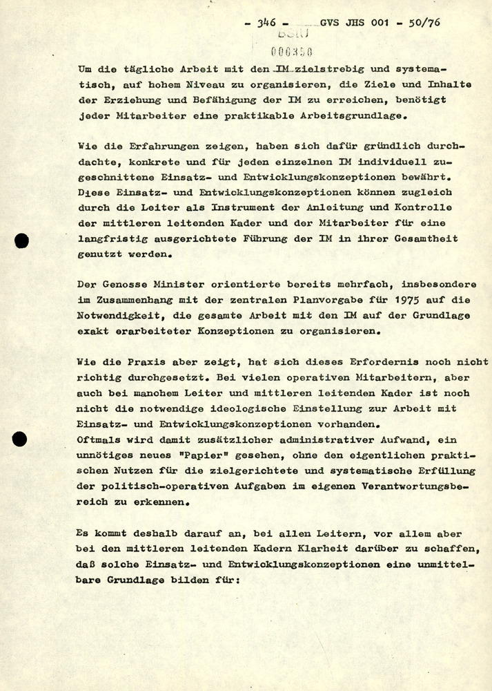 Dissertation "Zur Rolle und dem aktuell-politischen Inhalt eines aufgabenbezogenen Feindbildes in der Zusammenarbeit mit IM"