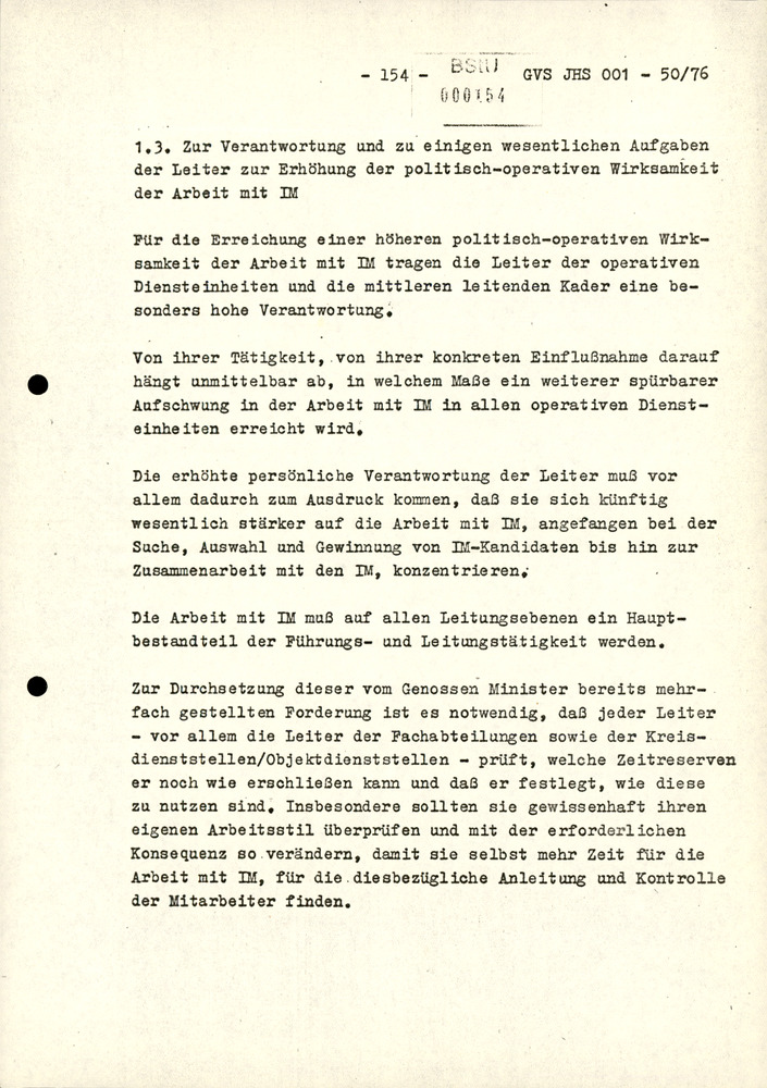 Dissertation "Zur Rolle und dem aktuell-politischen Inhalt eines aufgabenbezogenen Feindbildes in der Zusammenarbeit mit IM"