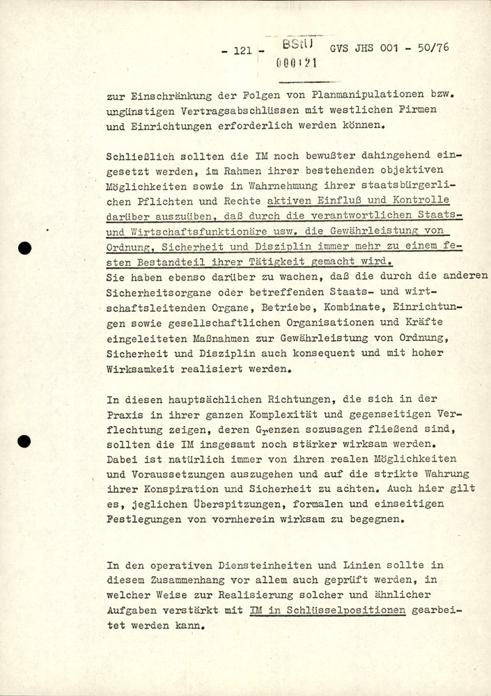 Dissertation "Zur Rolle und dem aktuell-politischen Inhalt eines aufgabenbezogenen Feindbildes in der Zusammenarbeit mit IM"