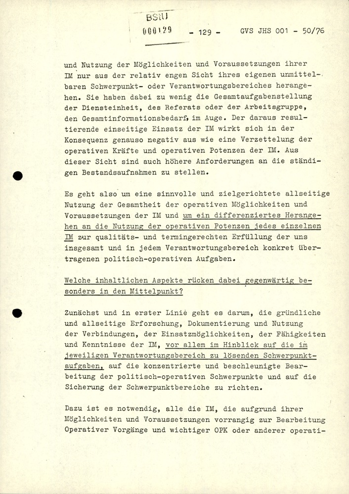 Dissertation "Zur Rolle und dem aktuell-politischen Inhalt eines aufgabenbezogenen Feindbildes in der Zusammenarbeit mit IM"