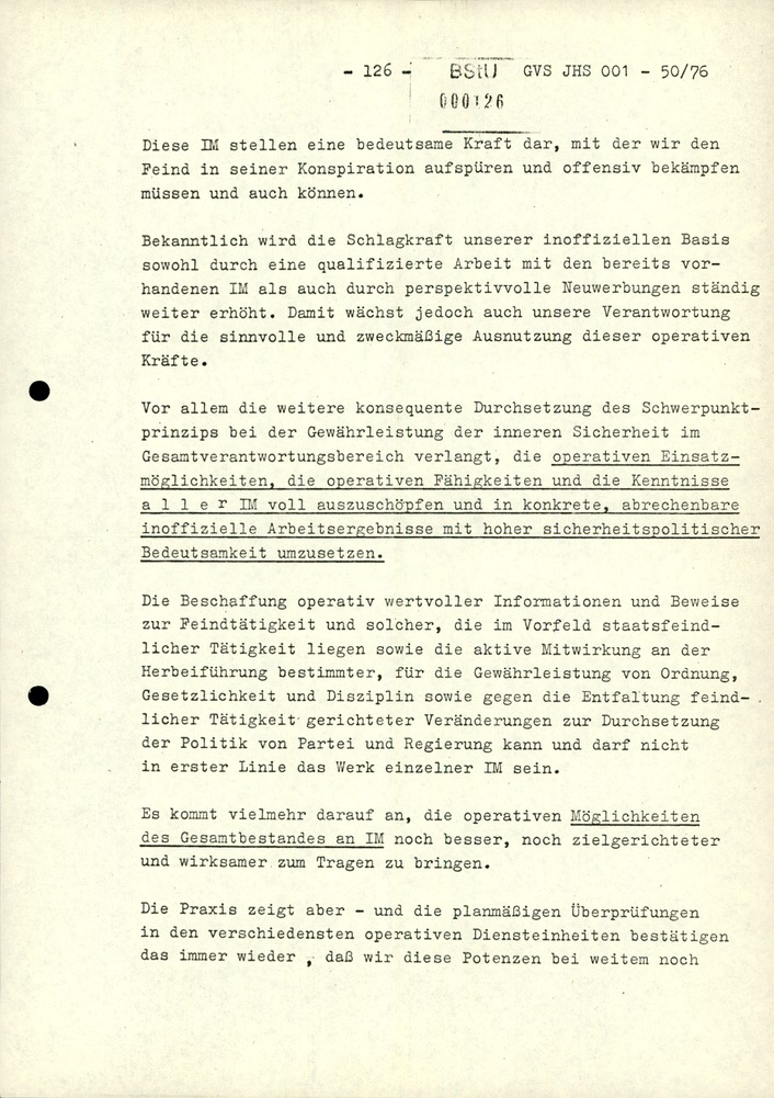 Dissertation "Zur Rolle und dem aktuell-politischen Inhalt eines aufgabenbezogenen Feindbildes in der Zusammenarbeit mit IM"