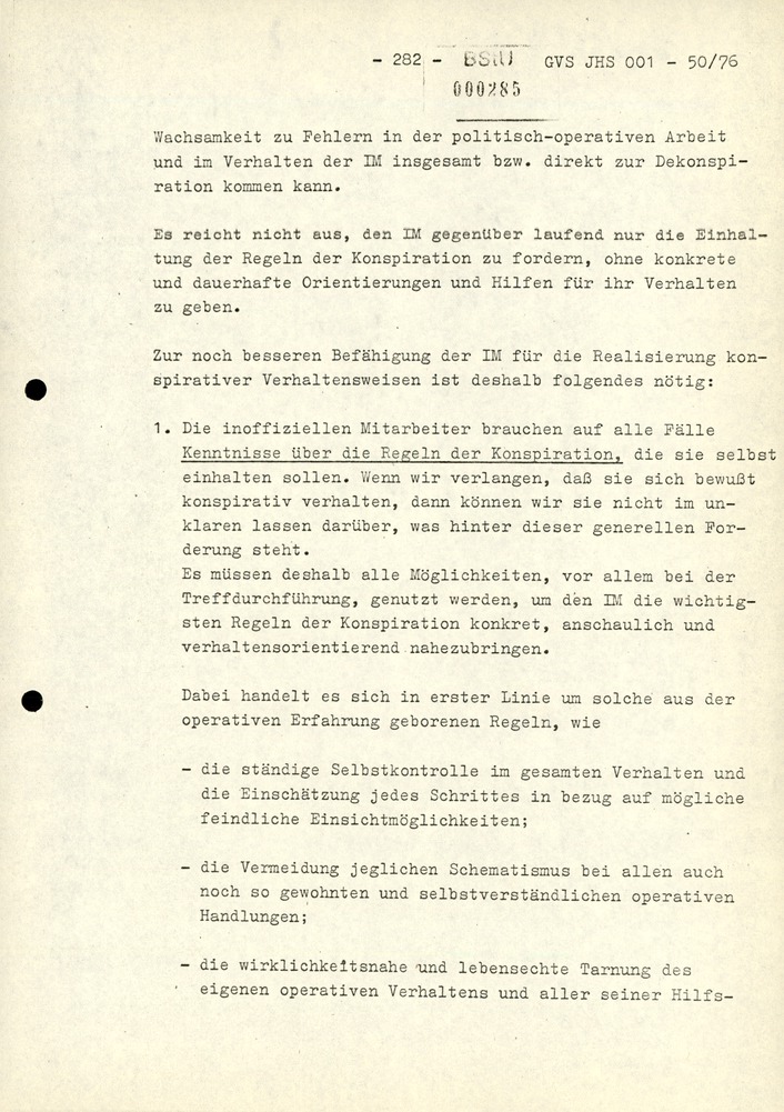 Dissertation "Zur Rolle und dem aktuell-politischen Inhalt eines aufgabenbezogenen Feindbildes in der Zusammenarbeit mit IM"