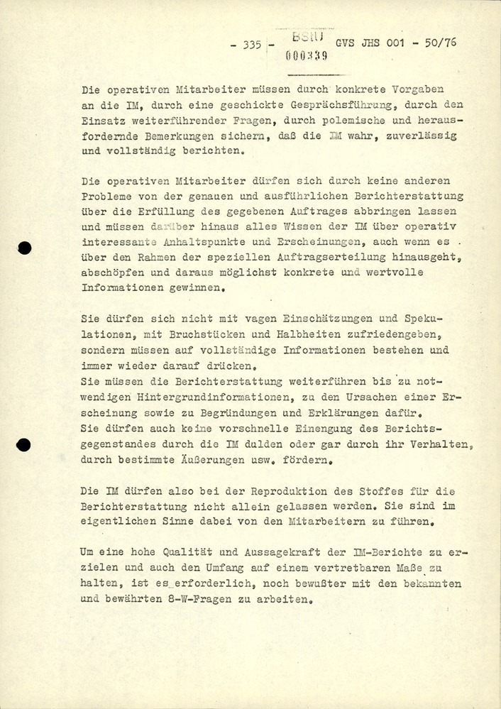 Dissertation "Zur Rolle und dem aktuell-politischen Inhalt eines aufgabenbezogenen Feindbildes in der Zusammenarbeit mit IM"