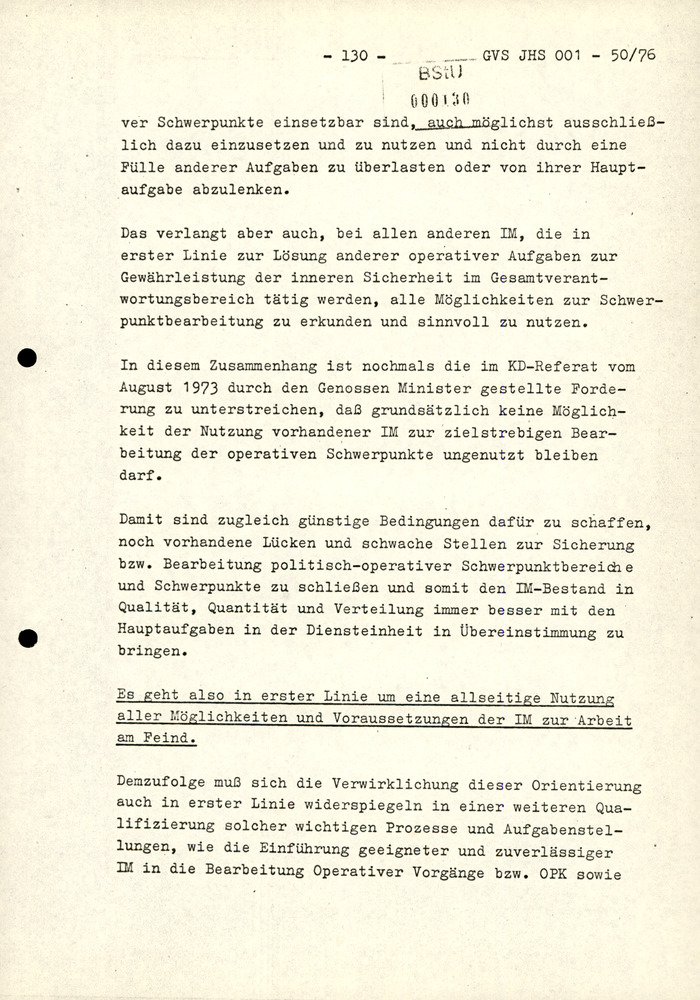 Dissertation "Zur Rolle und dem aktuell-politischen Inhalt eines aufgabenbezogenen Feindbildes in der Zusammenarbeit mit IM"