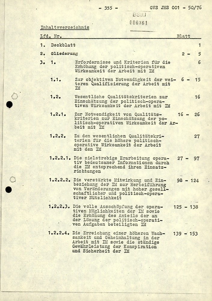 Dissertation "Zur Rolle und dem aktuell-politischen Inhalt eines aufgabenbezogenen Feindbildes in der Zusammenarbeit mit IM"