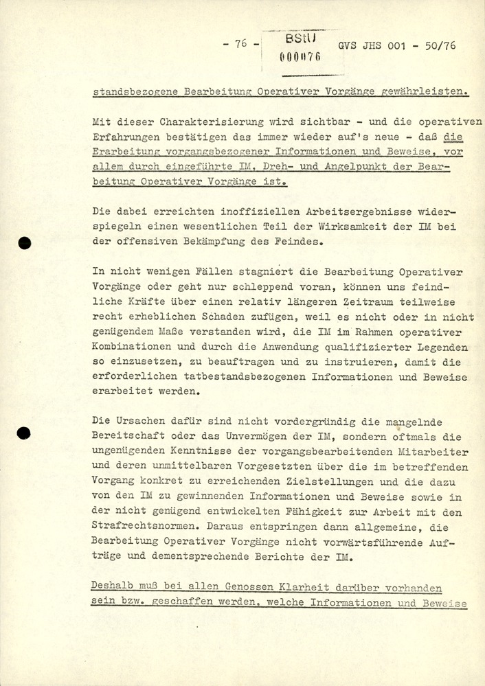 Dissertation "Zur Rolle und dem aktuell-politischen Inhalt eines aufgabenbezogenen Feindbildes in der Zusammenarbeit mit IM"