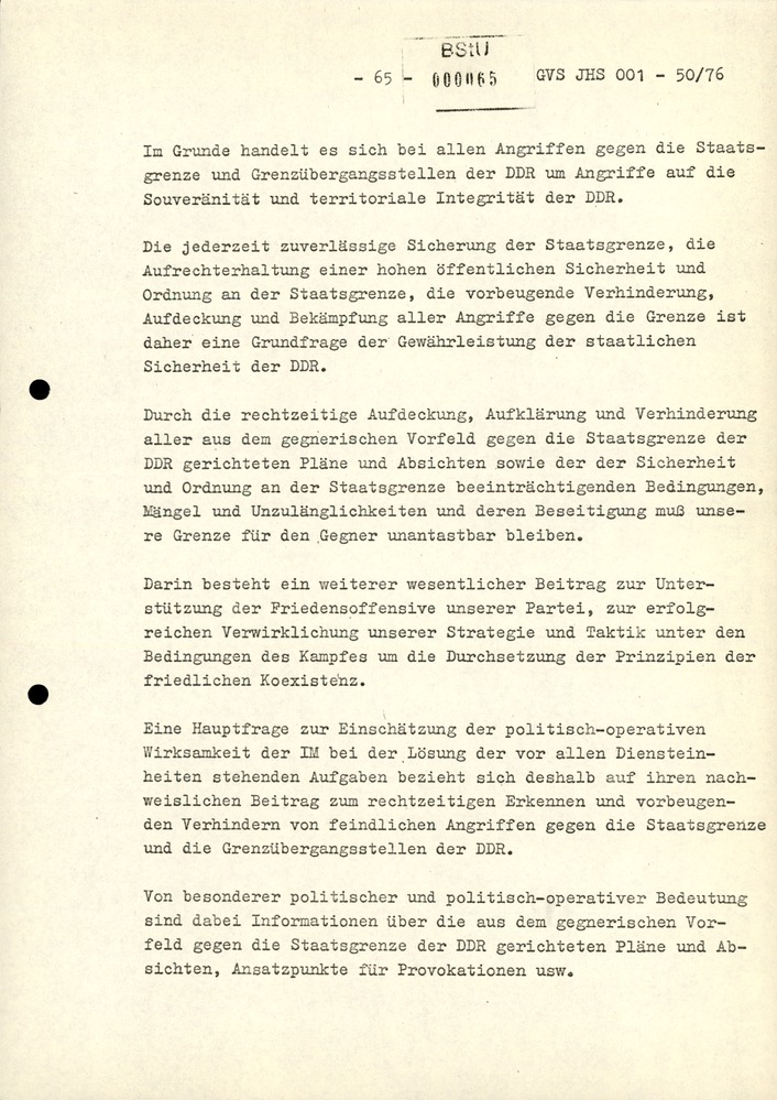 Dissertation "Zur Rolle und dem aktuell-politischen Inhalt eines aufgabenbezogenen Feindbildes in der Zusammenarbeit mit IM"