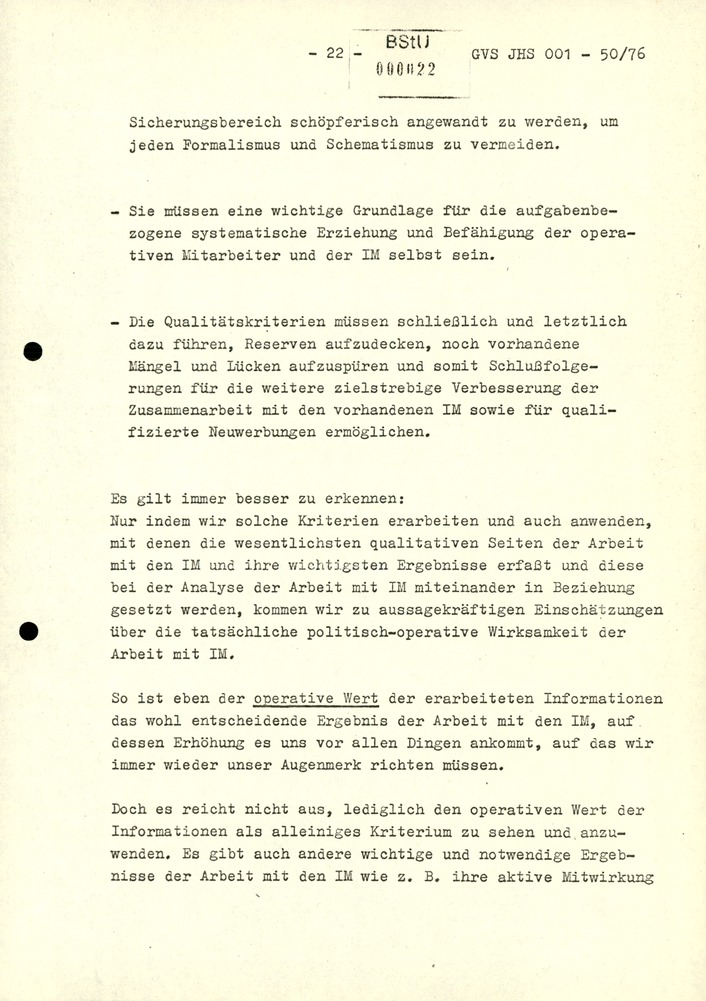 Dissertation "Zur Rolle und dem aktuell-politischen Inhalt eines aufgabenbezogenen Feindbildes in der Zusammenarbeit mit IM"