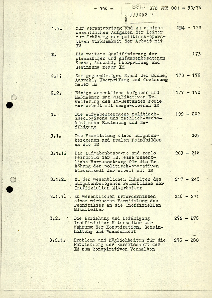 Dissertation "Zur Rolle und dem aktuell-politischen Inhalt eines aufgabenbezogenen Feindbildes in der Zusammenarbeit mit IM"