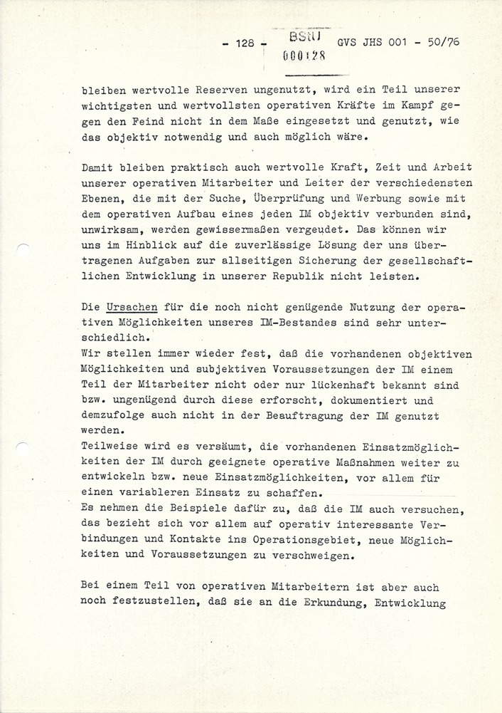 Dissertation "Zur Rolle und dem aktuell-politischen Inhalt eines aufgabenbezogenen Feindbildes in der Zusammenarbeit mit IM"