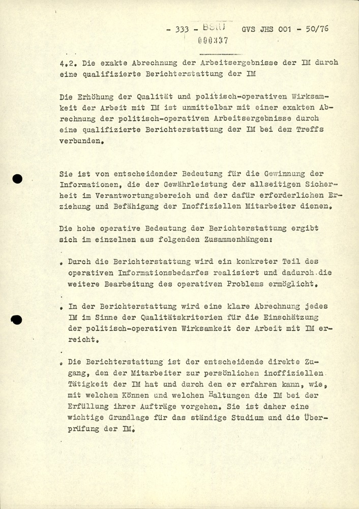 Dissertation "Zur Rolle und dem aktuell-politischen Inhalt eines aufgabenbezogenen Feindbildes in der Zusammenarbeit mit IM"