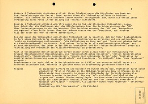 Auflistung schriftlicher Proteste im Januar 1989