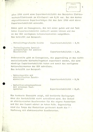 Zur Prüfung des Materials des SPK-Vorsitzenden Gerhard Schürer zum Volkswirtschaftsplan 1989 durch Günter Mittag