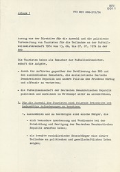 Anlagen zum Befehl Nr. 11/74 zur "Absicherung" der Fußball-Weltmeisterschaft 1974