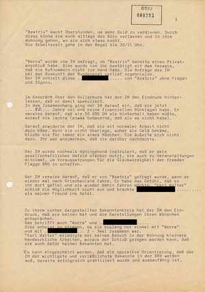 Treffbericht mit IM "Karl Walter" vom 10. September 1988