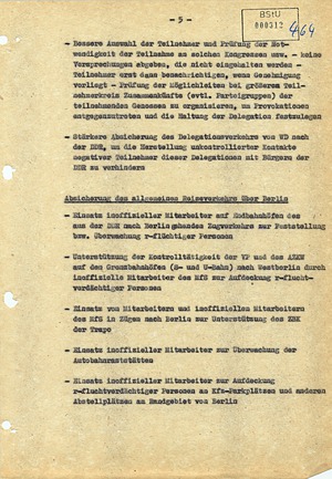 Maßnahmenvorschläge zur Bekämpfung der Republikflucht von 1961