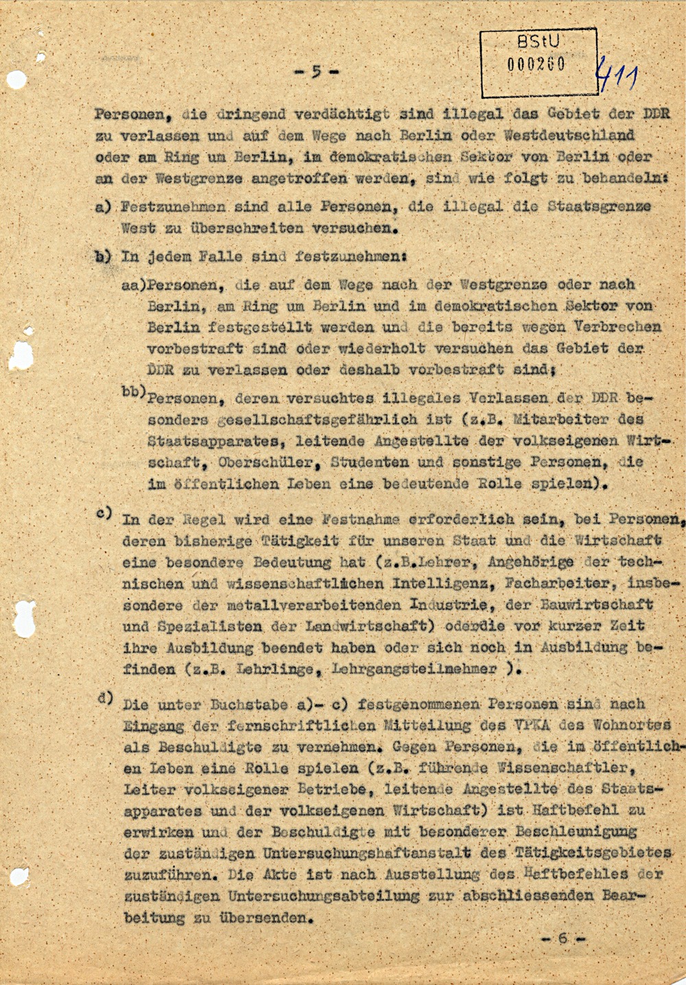 Direktive über die Anwendung des novellierten Passgesetzes