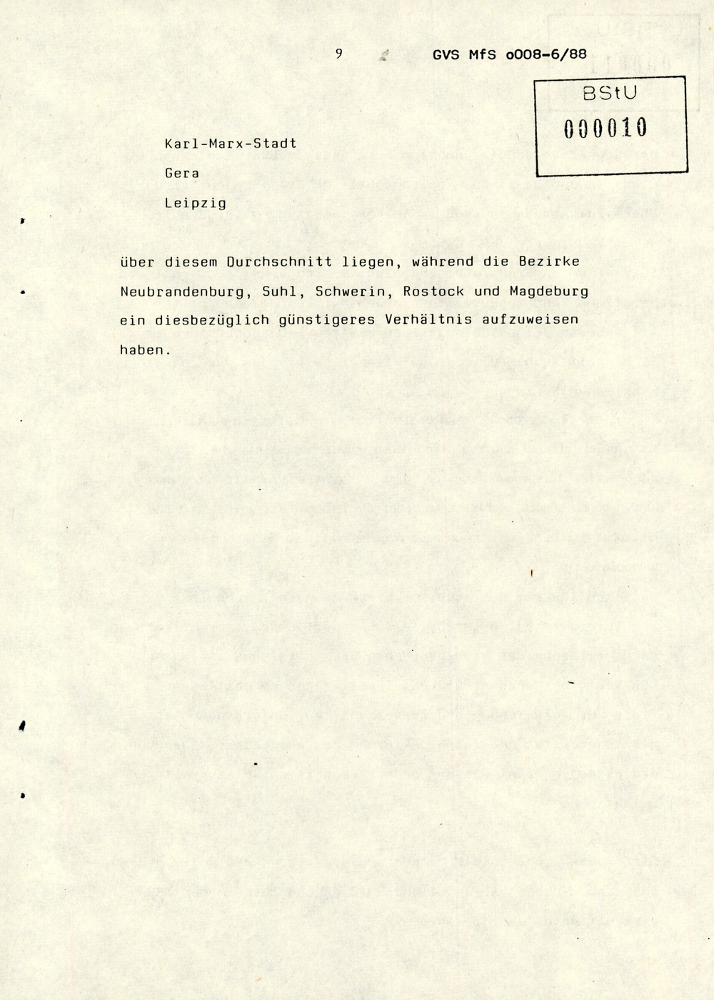 Referat Erich Mielkes zur "Übersiedlung" auf einer Dienstbesprechung