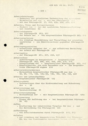 Anforderungen und Wege der weiteren Qualifizierung der Arbeit mit Führungs-IM