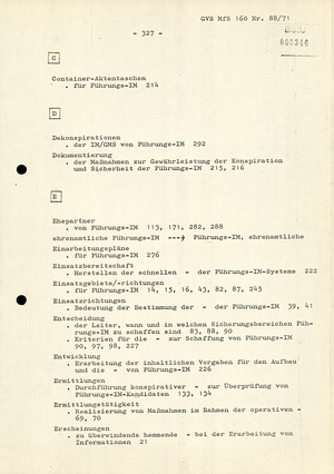 Anforderungen und Wege der weiteren Qualifizierung der Arbeit mit Führungs-IM