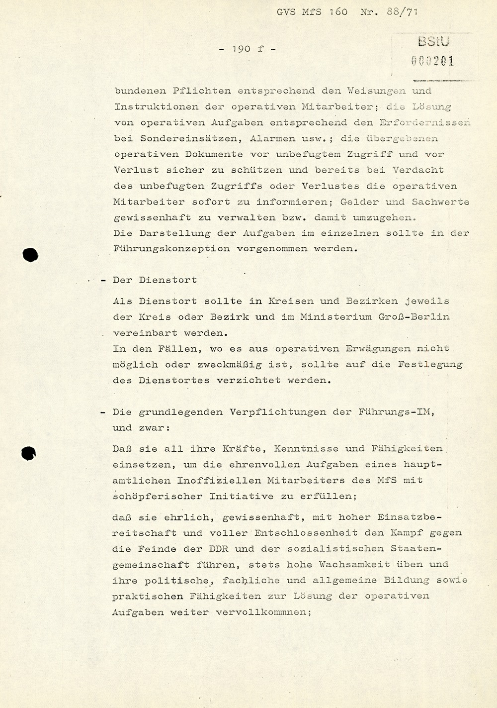 Anforderungen und Wege der weiteren Qualifizierung der Arbeit mit Führungs-IM