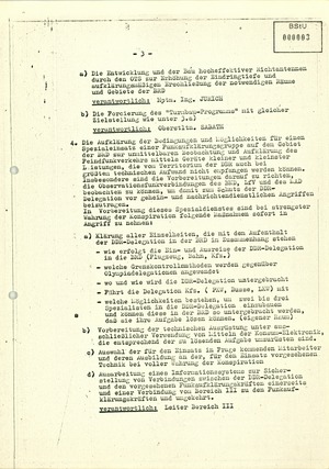 Vorbereitung des Einsatzes von Kräften und Mitteln der Linie III vor, während und nach den Olympischen Sommerspielen 1972 in München (Rahmenplan)