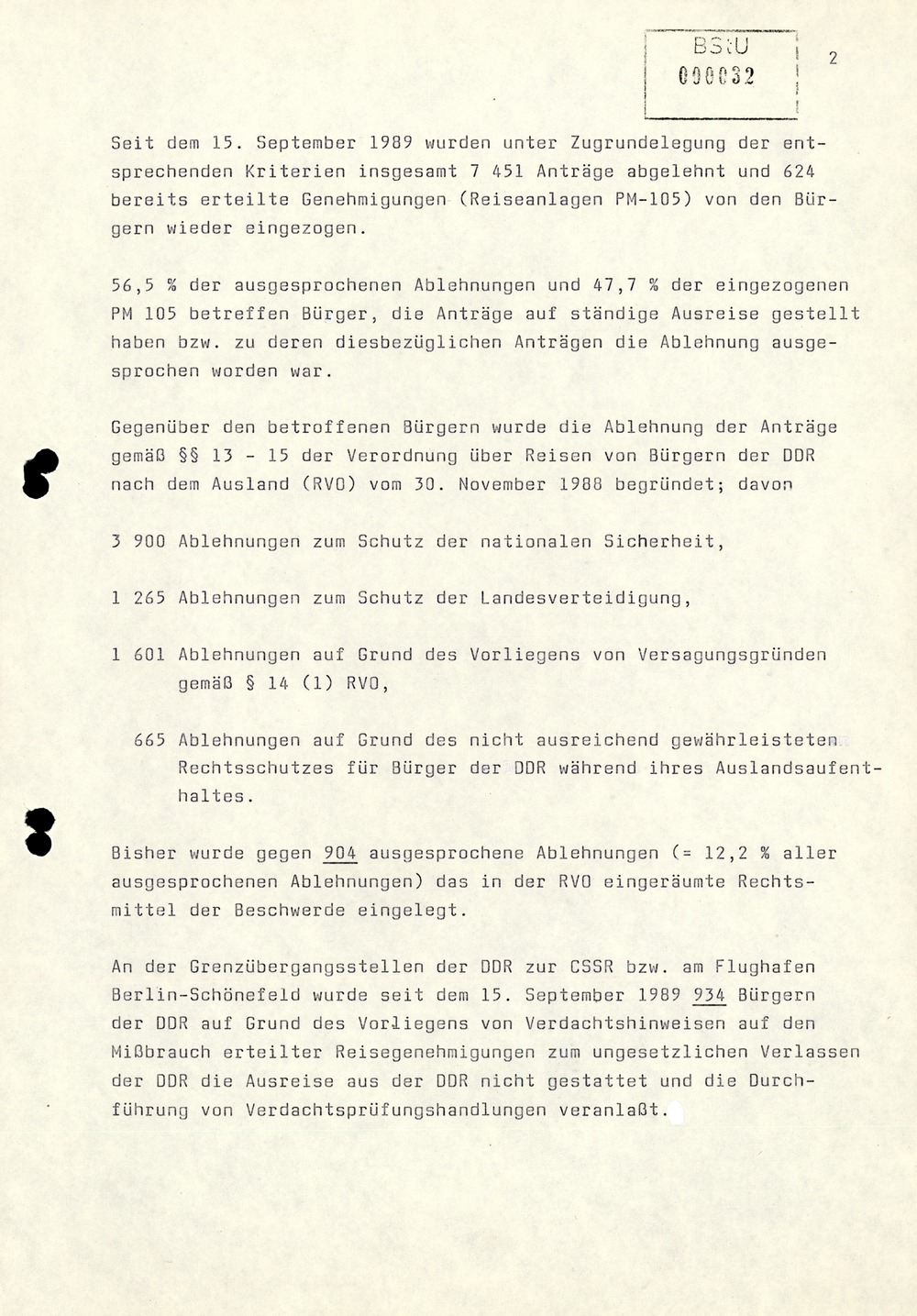 Wochenübersicht Nr. 40/89 vom 2. Oktober 1989