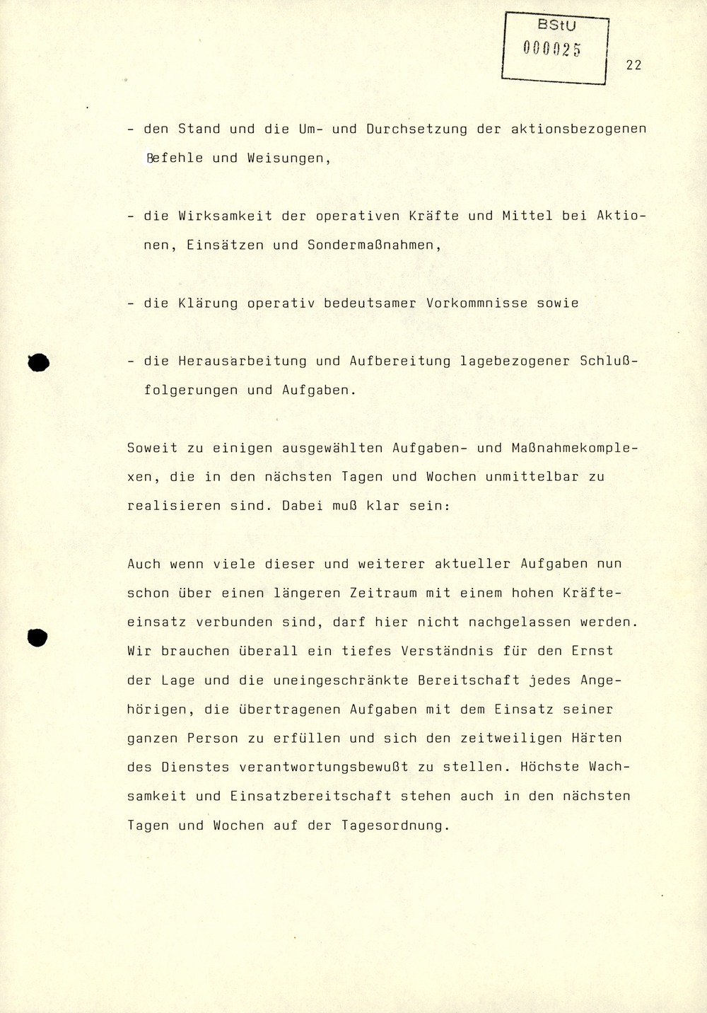 Referat Mielkes zur Auswertung der 9. Tagung des ZK der SED