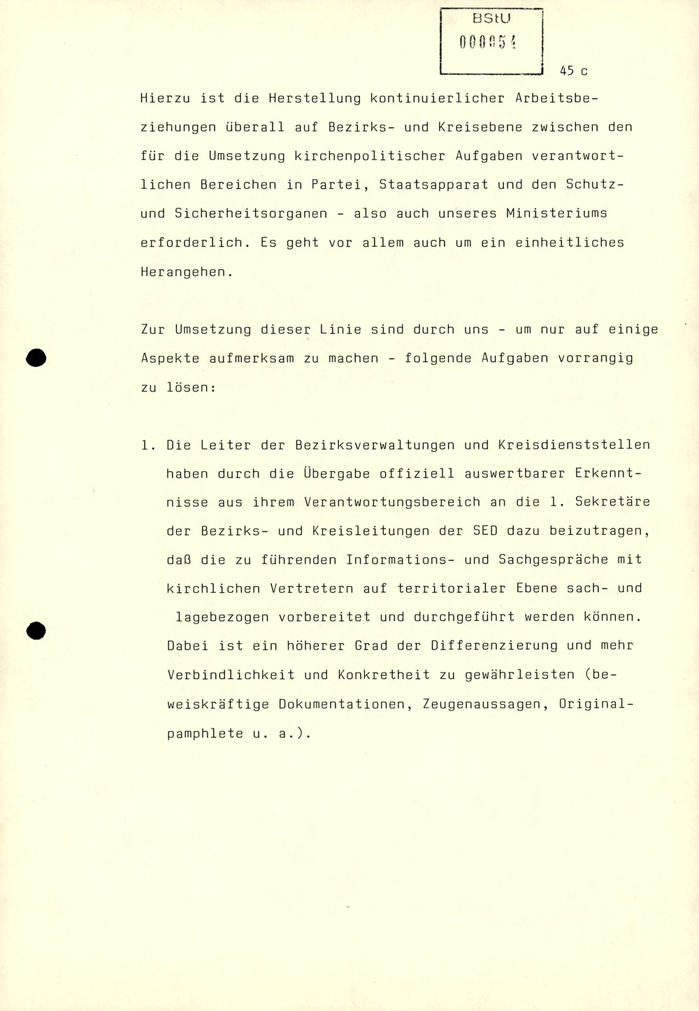 Referat Mielkes zur Auswertung der 9. Tagung des ZK der SED